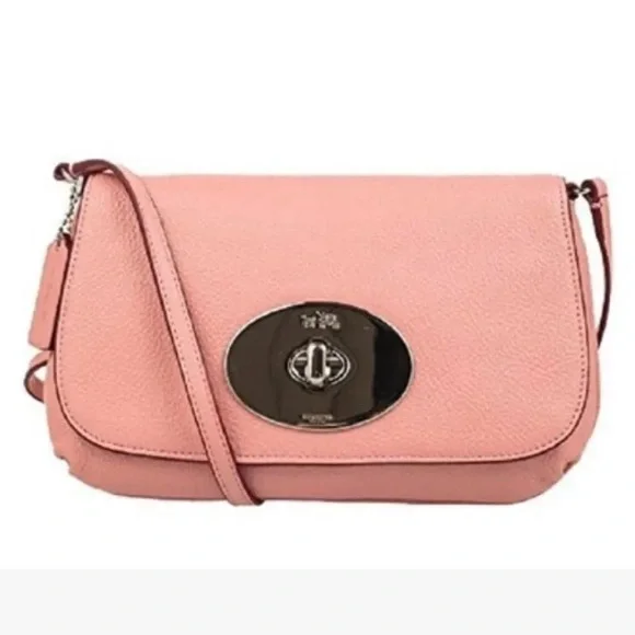 🌸 NWOT COACH F52896 Liv Turn lock Crossbody Bag Handbag Purse Pink - Picture 1 of 6